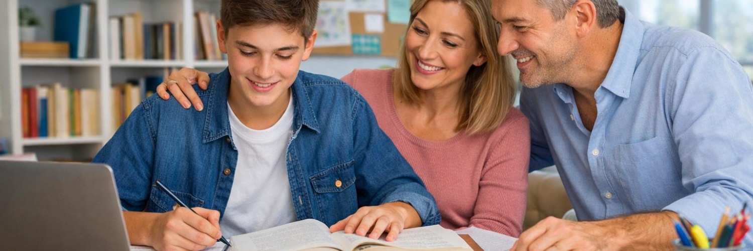 teenager preparing for the IB